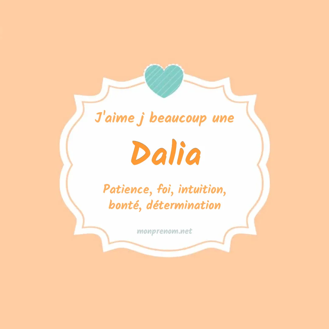 J'aime beaucoup Dalia
