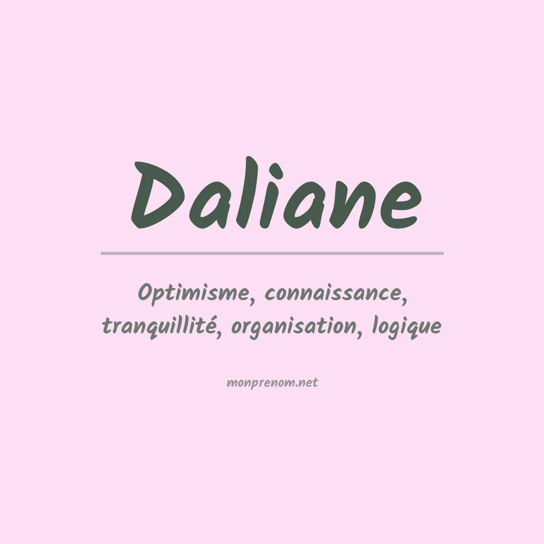 Prénom Daliane