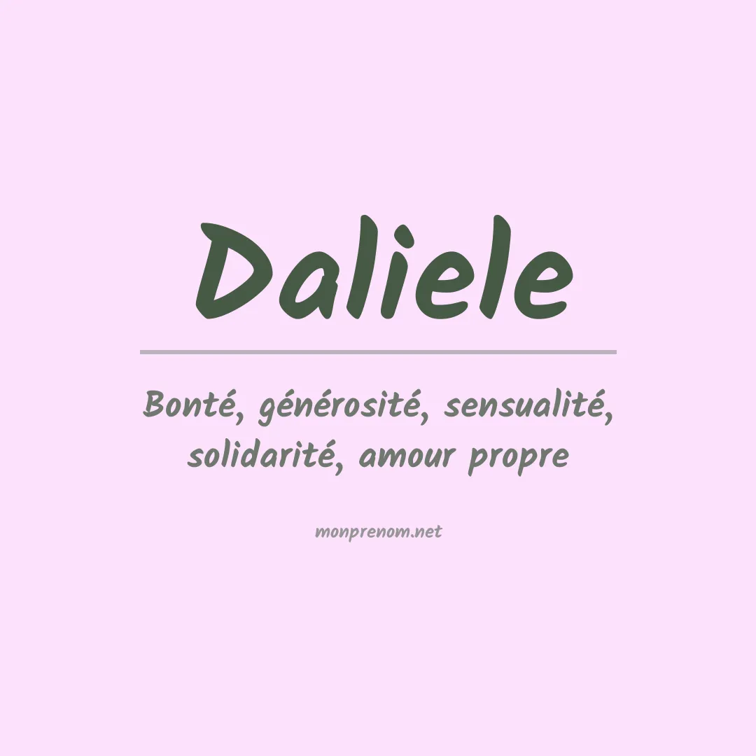 Signification du prénom Daliele