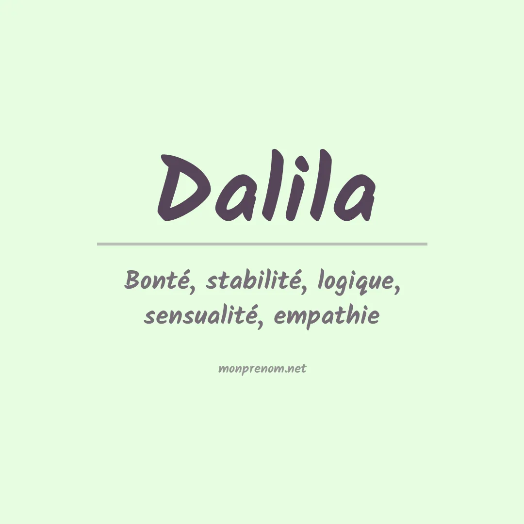 Prénom Dalila