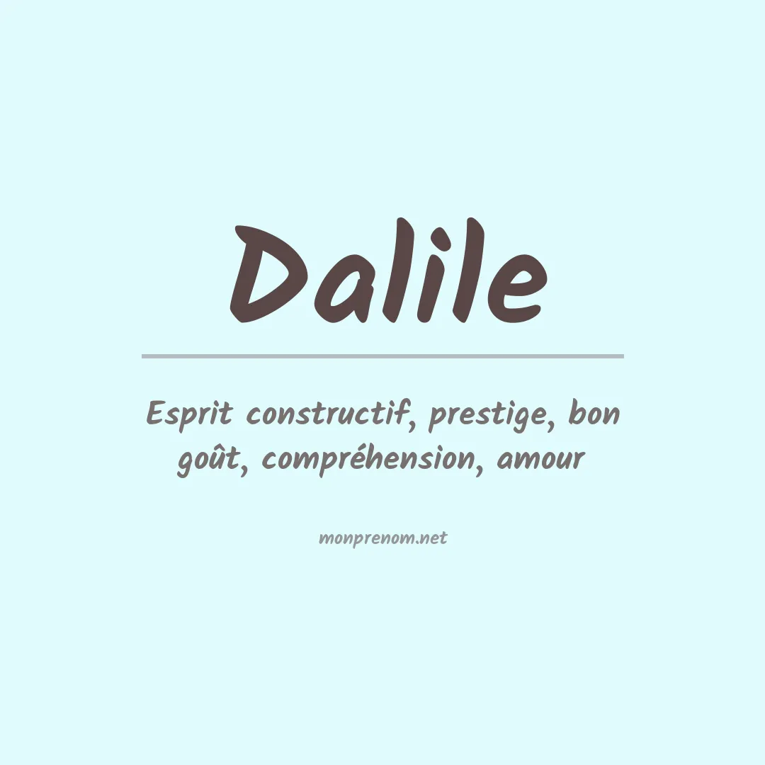 Prénom Dalile