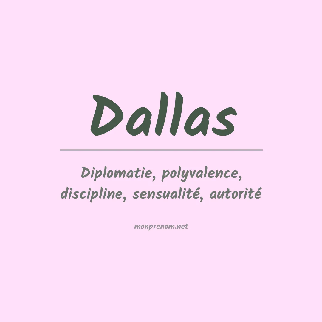 Prénom Dallas