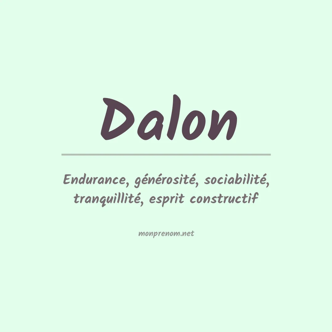 Prénom Dalon