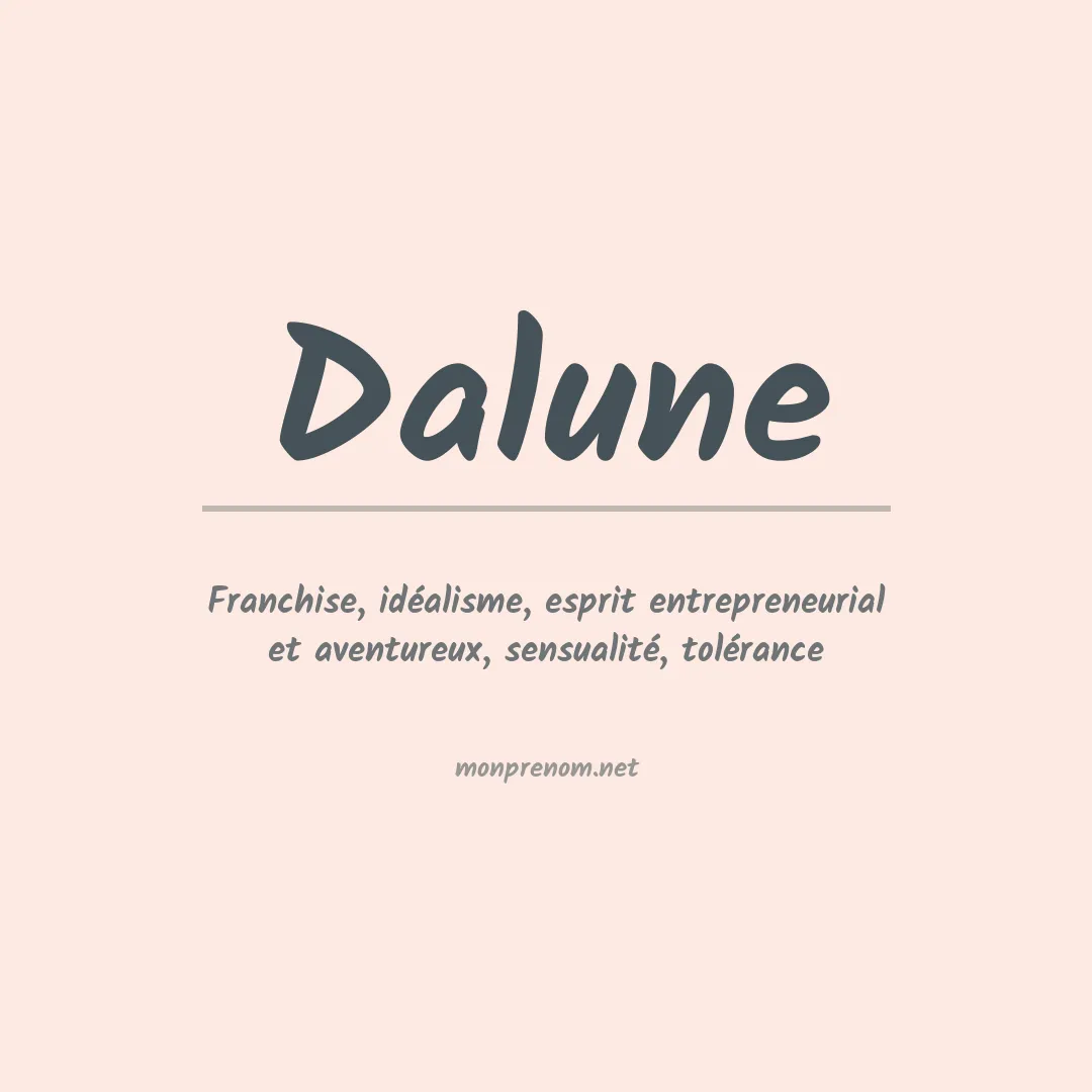 Prénom Dalune
