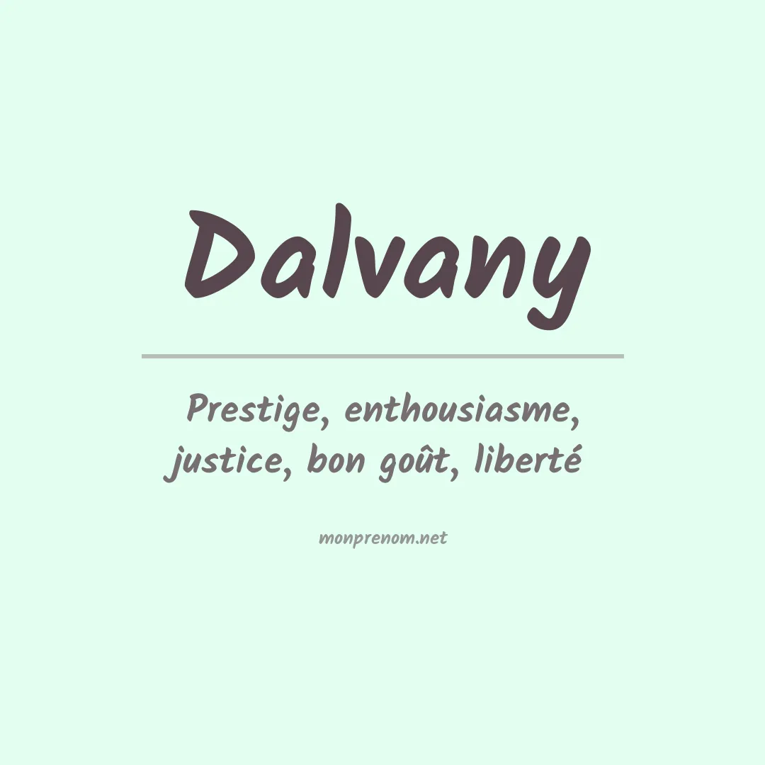 Prénom Dalvany