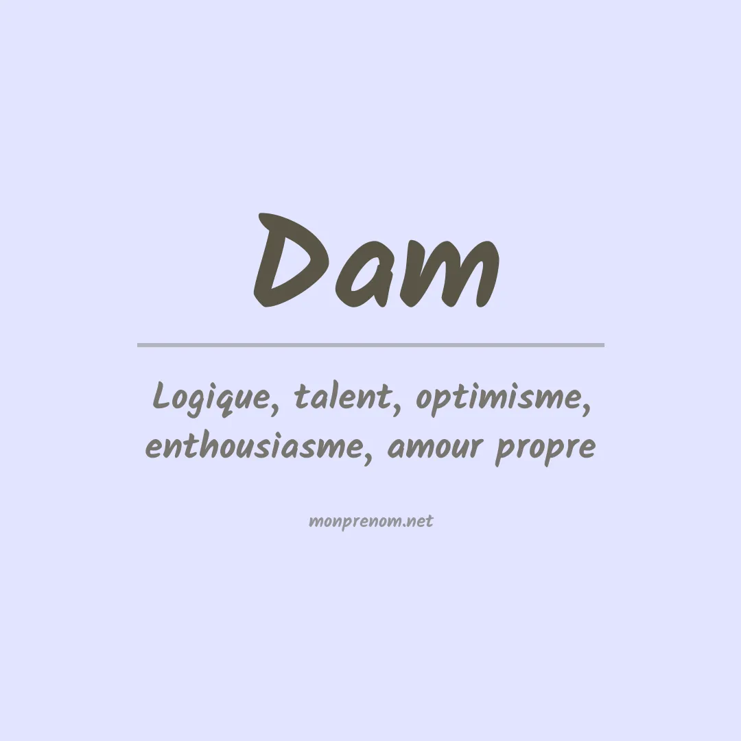Prénom Dam
