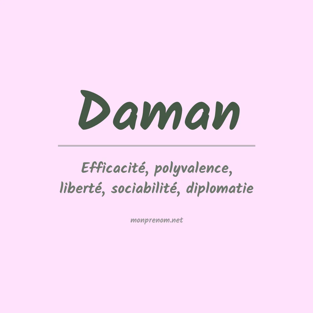 Prénom Daman