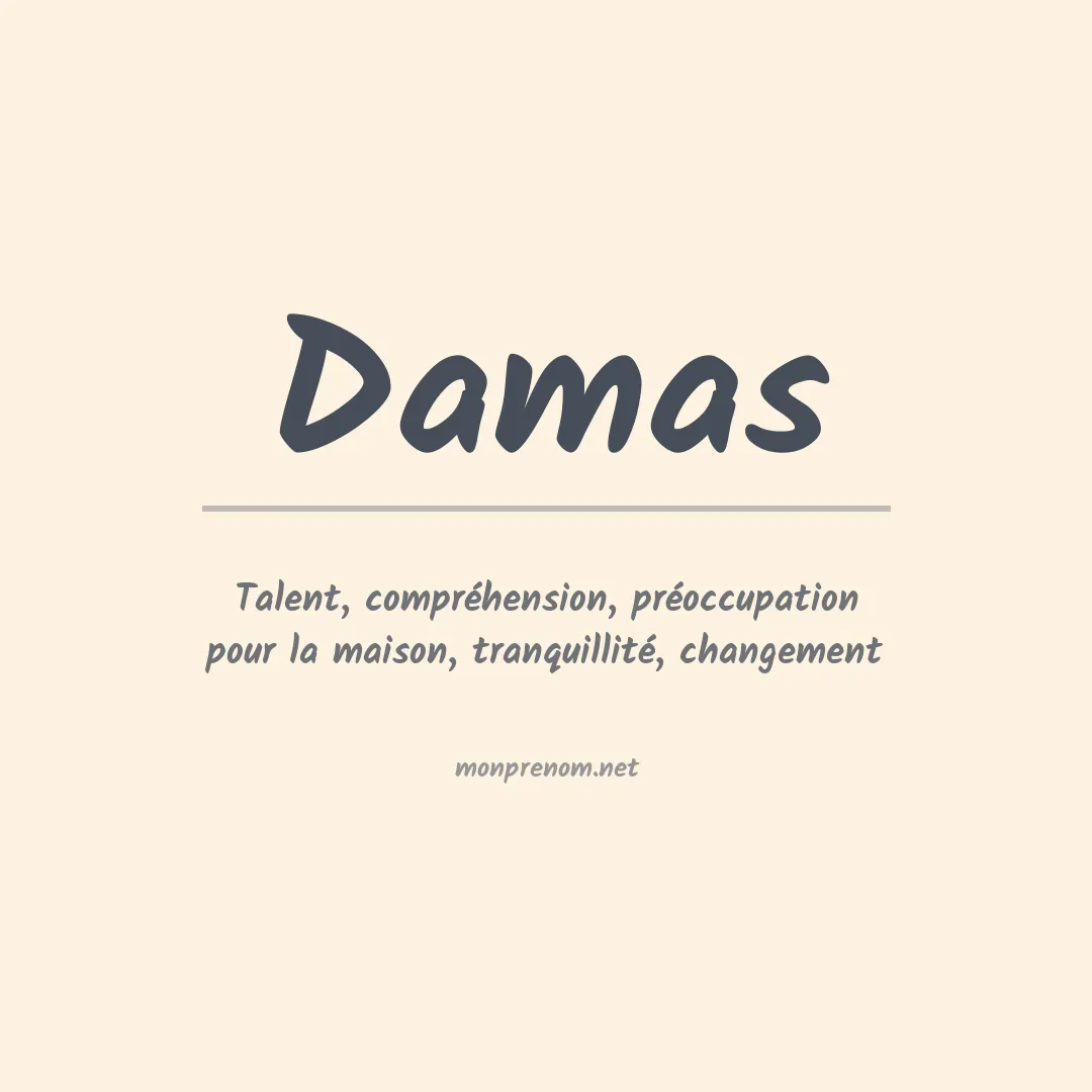 Prénom Damas