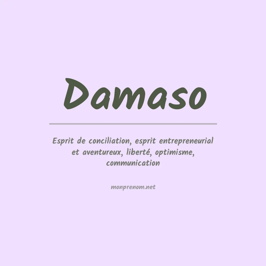 Prénom Damaso