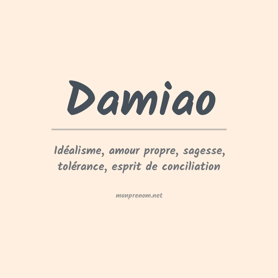 Prénom Damiao