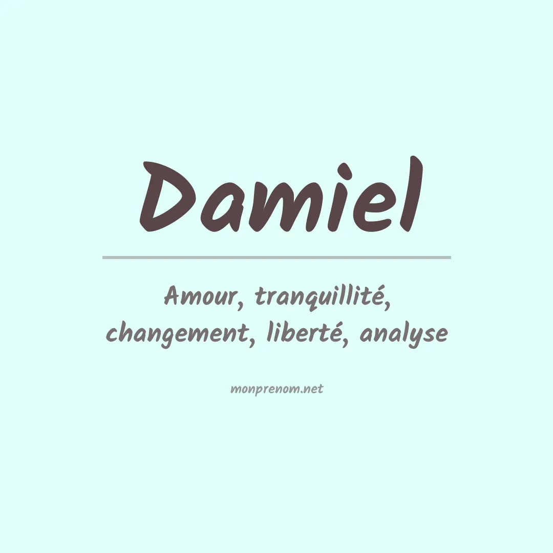 Prénom Damiel