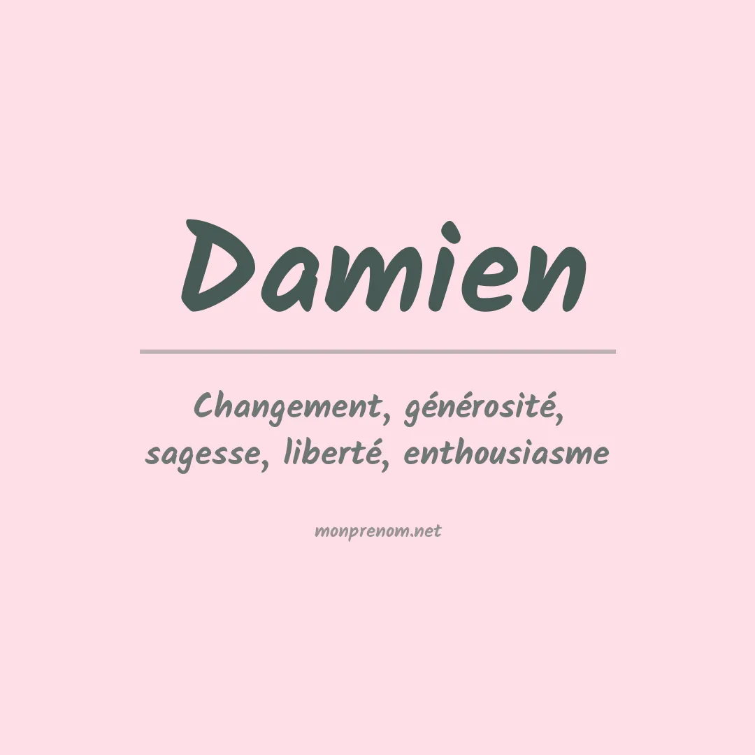 Signification du prénom Damien