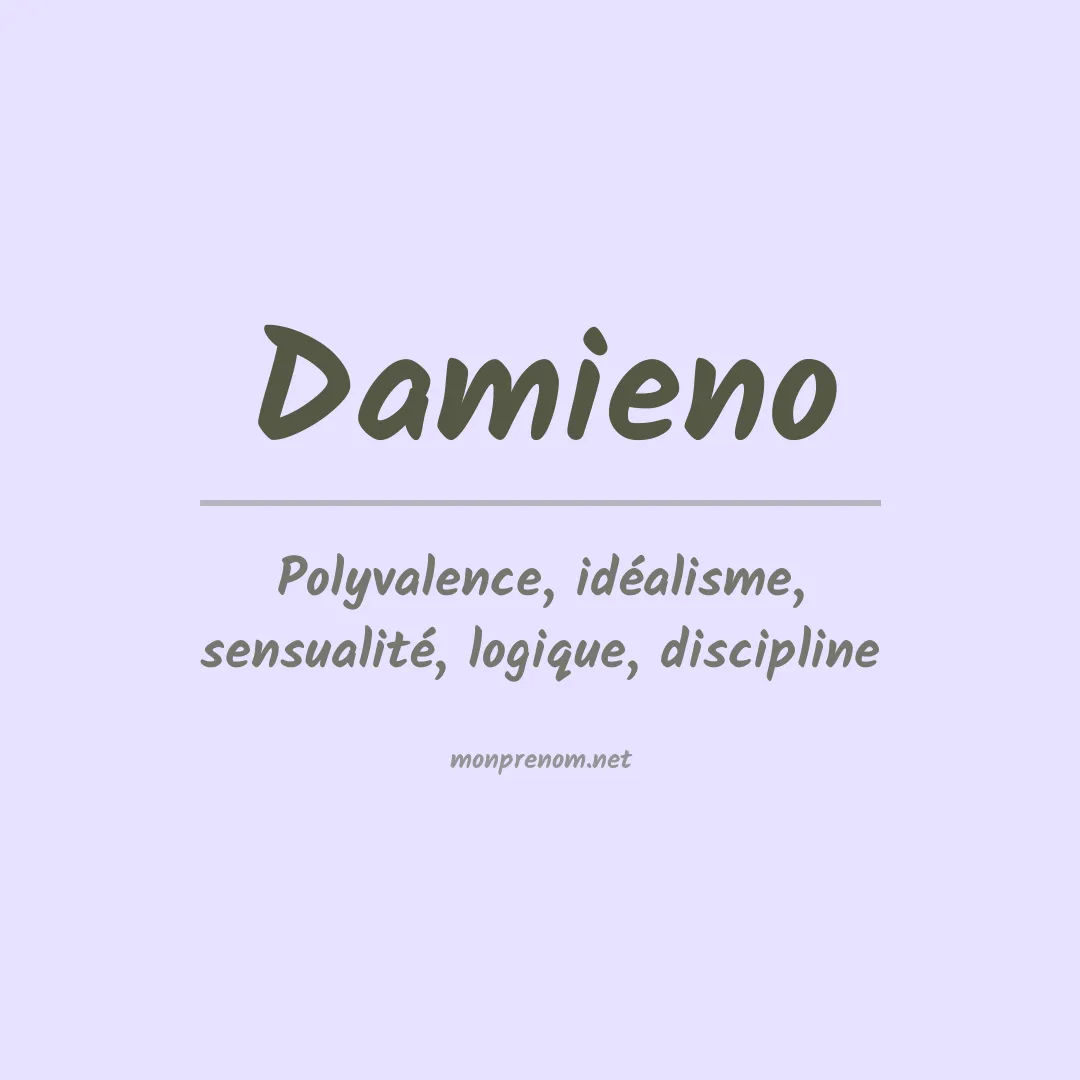 Signification du prénom Damieno