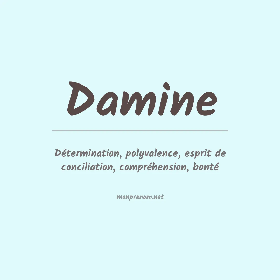 Prénom Damine