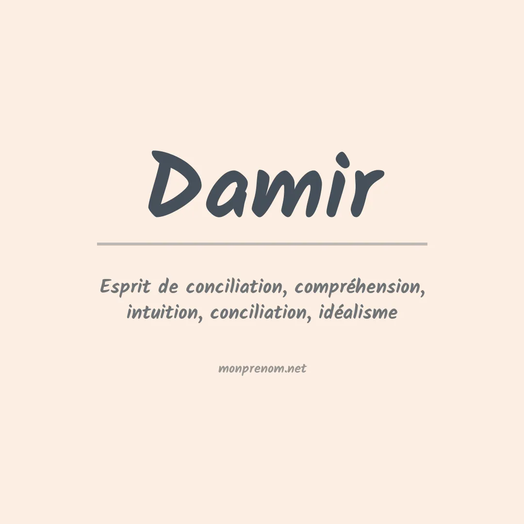 Prénom Damir