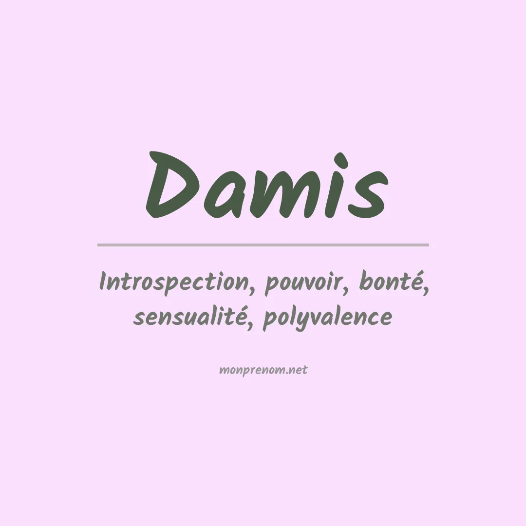 Signification du prénom Damis