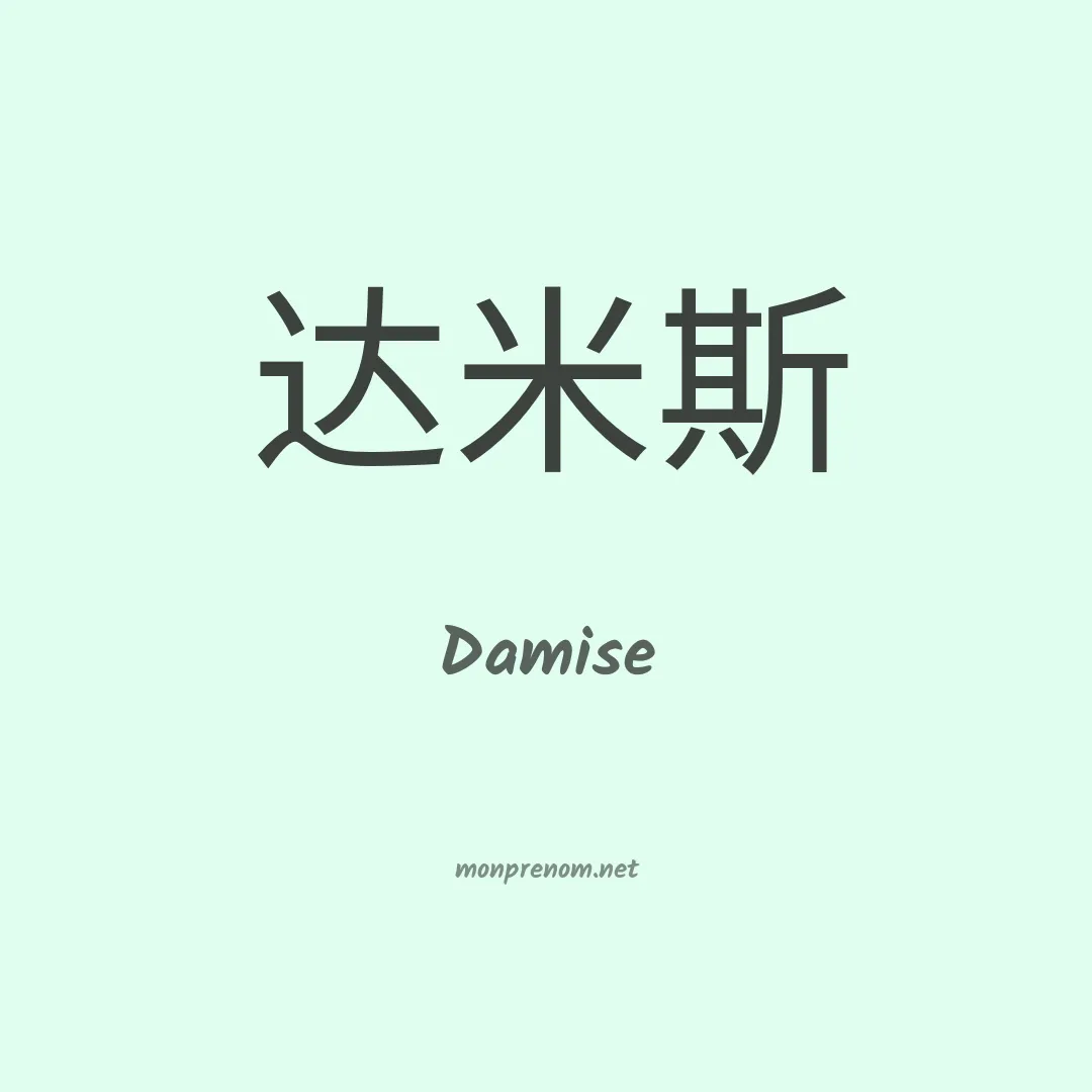 Damise en chinois