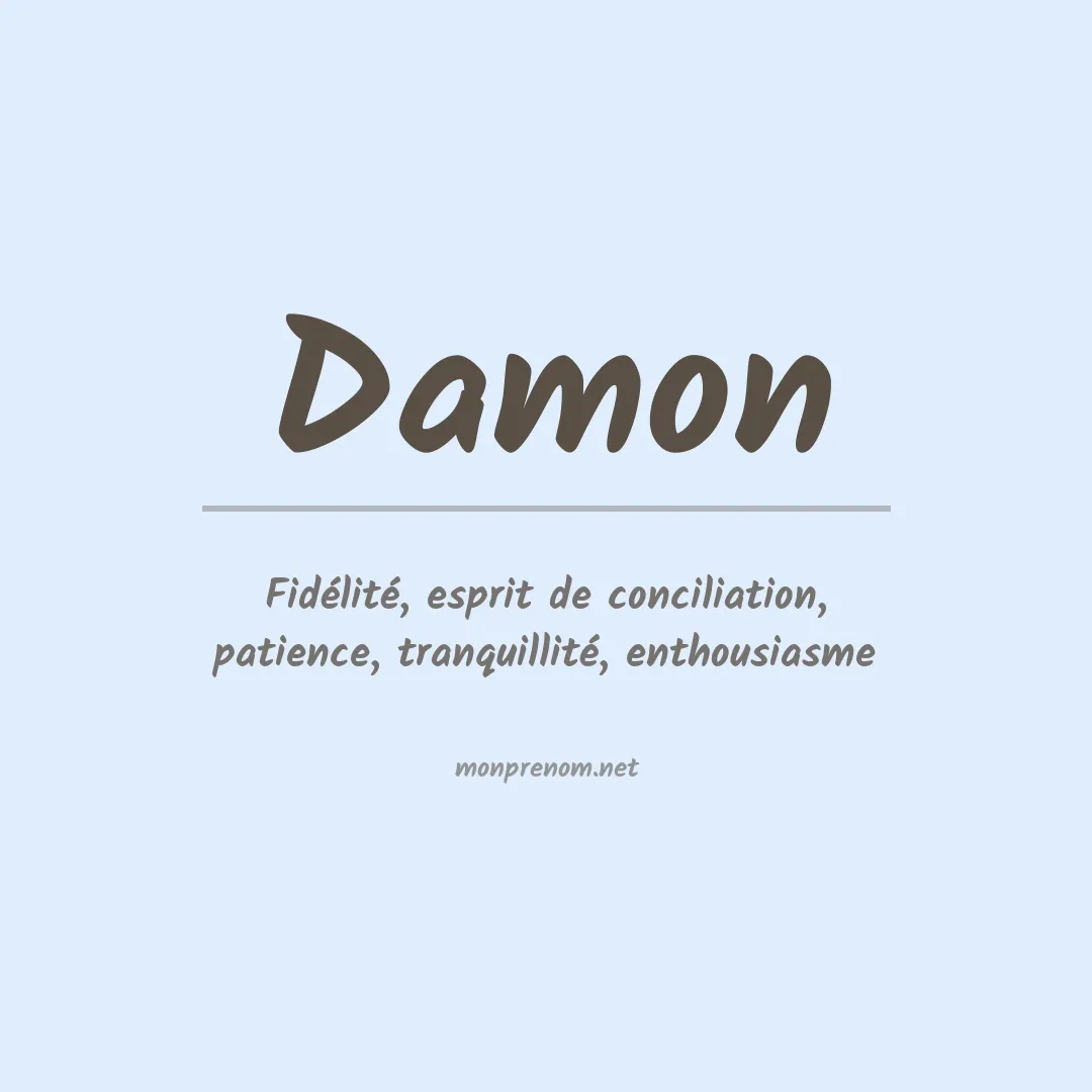 Prénom Damon