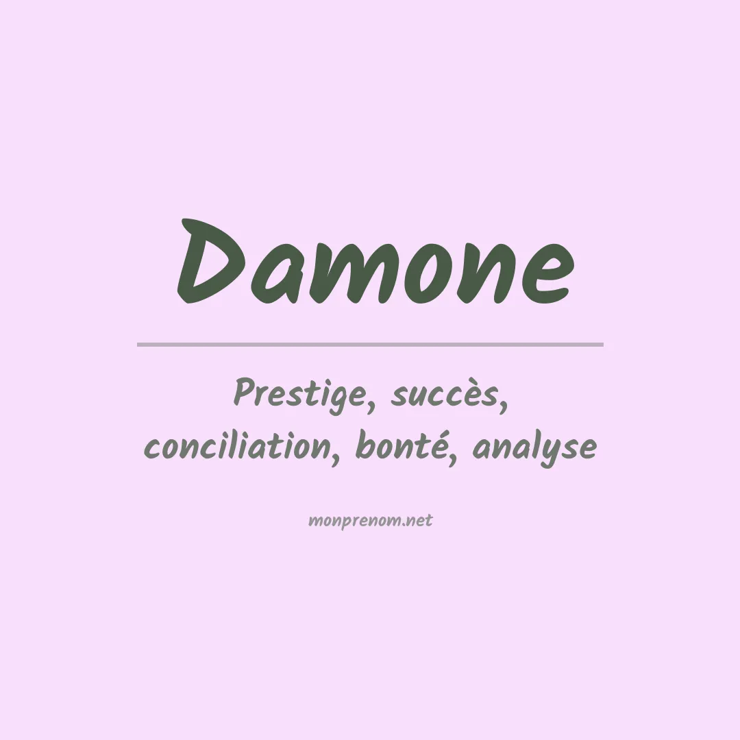 Prénom Damone