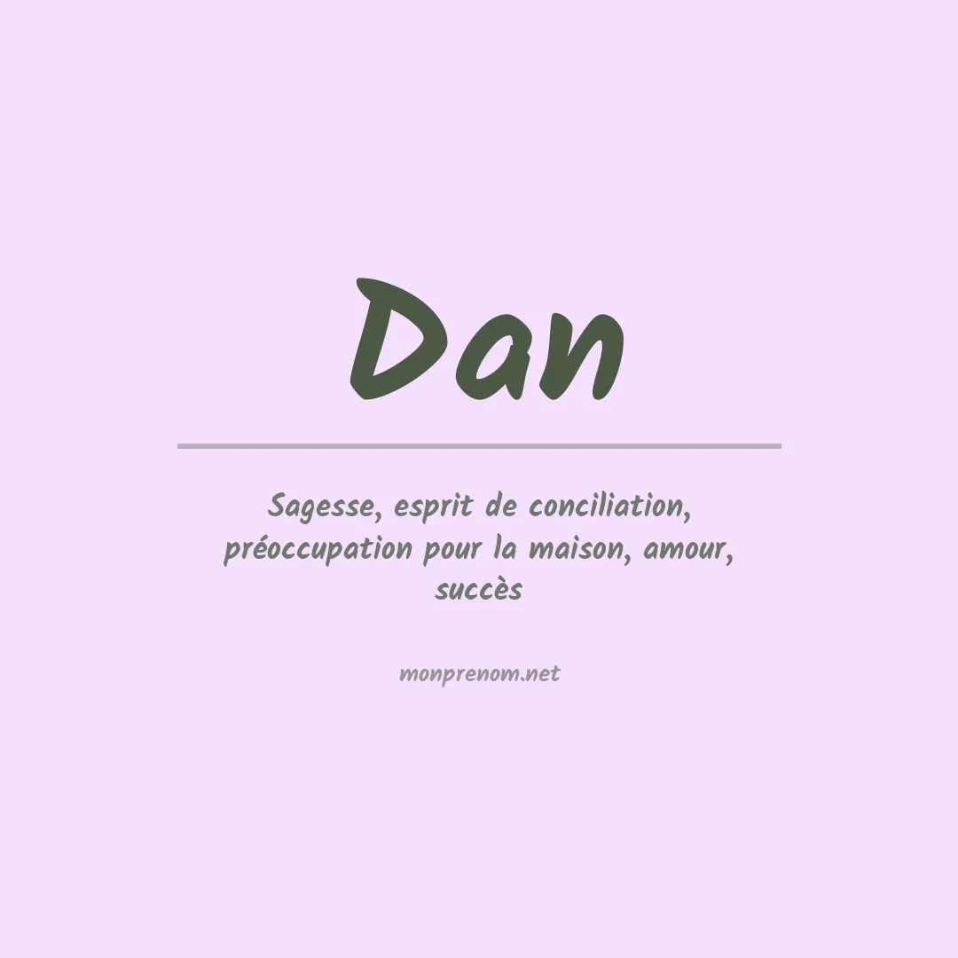 Prénom Dan