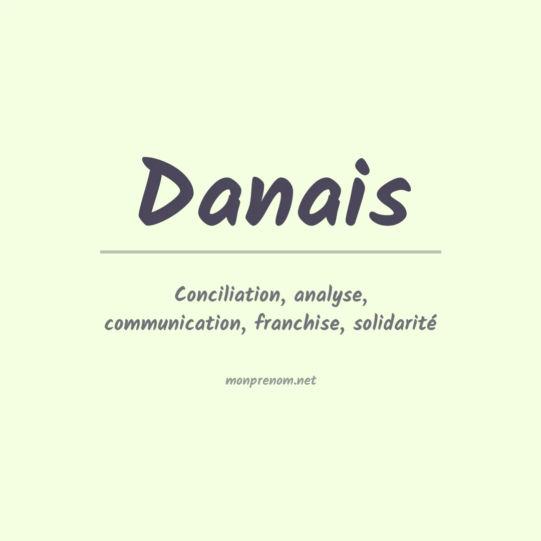 Signification du prénom Danais