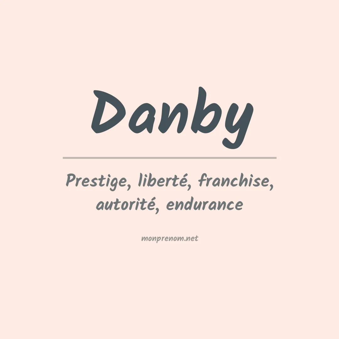 Prénom Danby