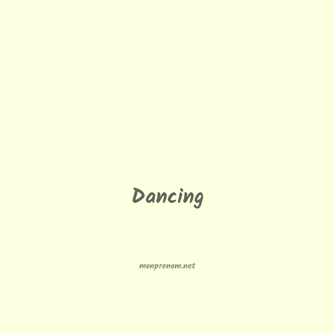 Dancing en chinois