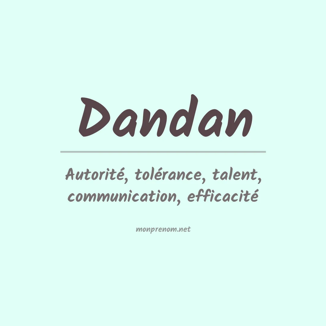 Prénom Dandan