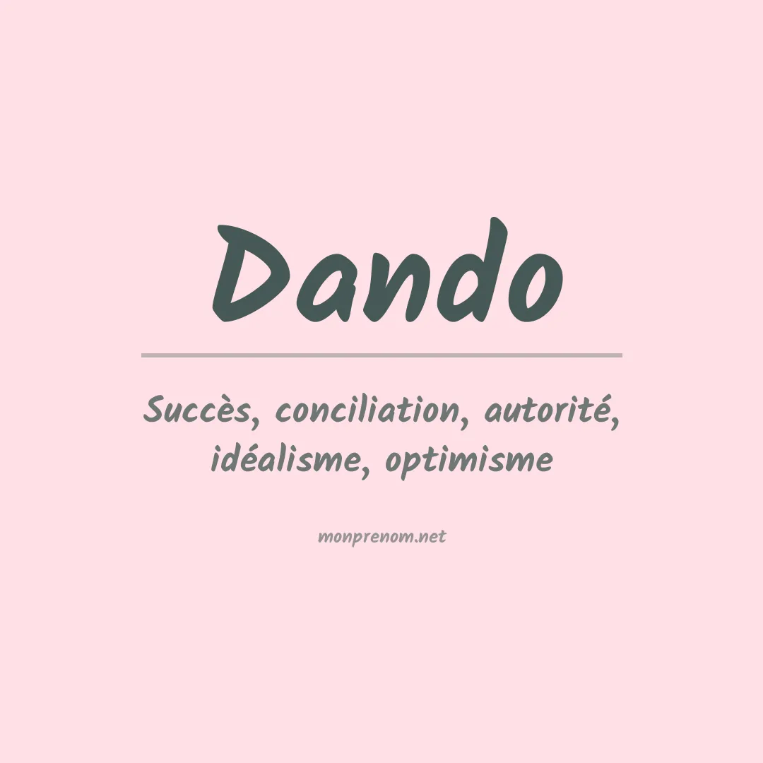 Prénom Dando
