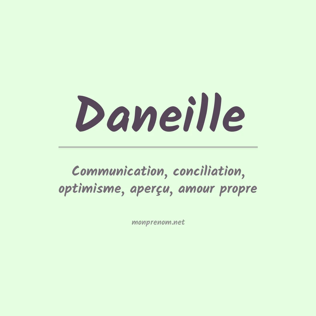 Prénom Daneille