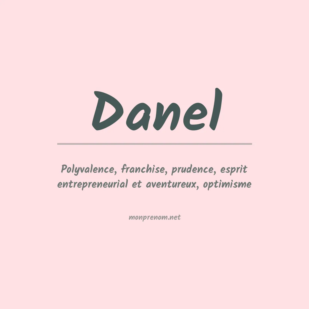 Prénom Danel