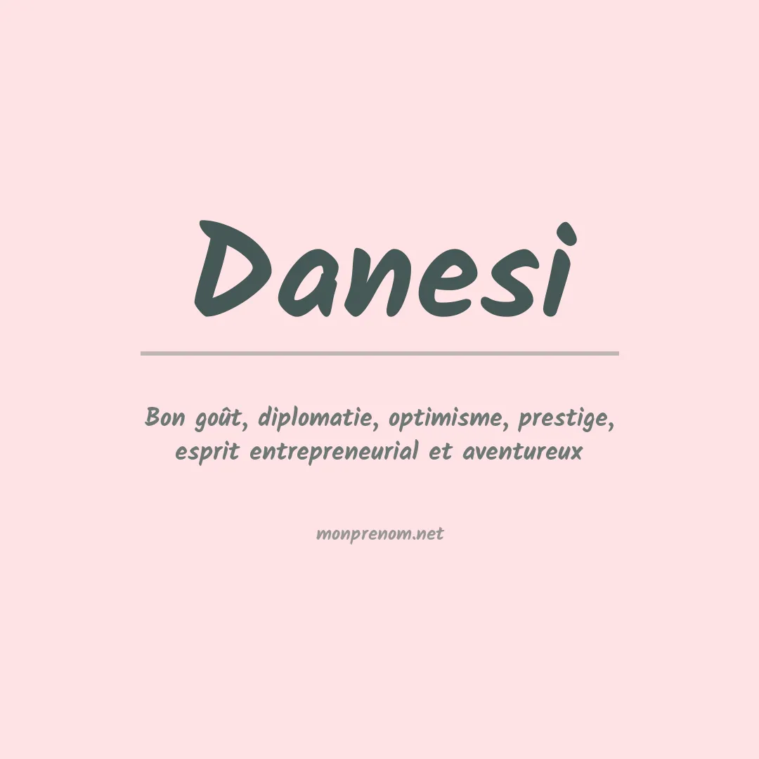 Prénom Danesi