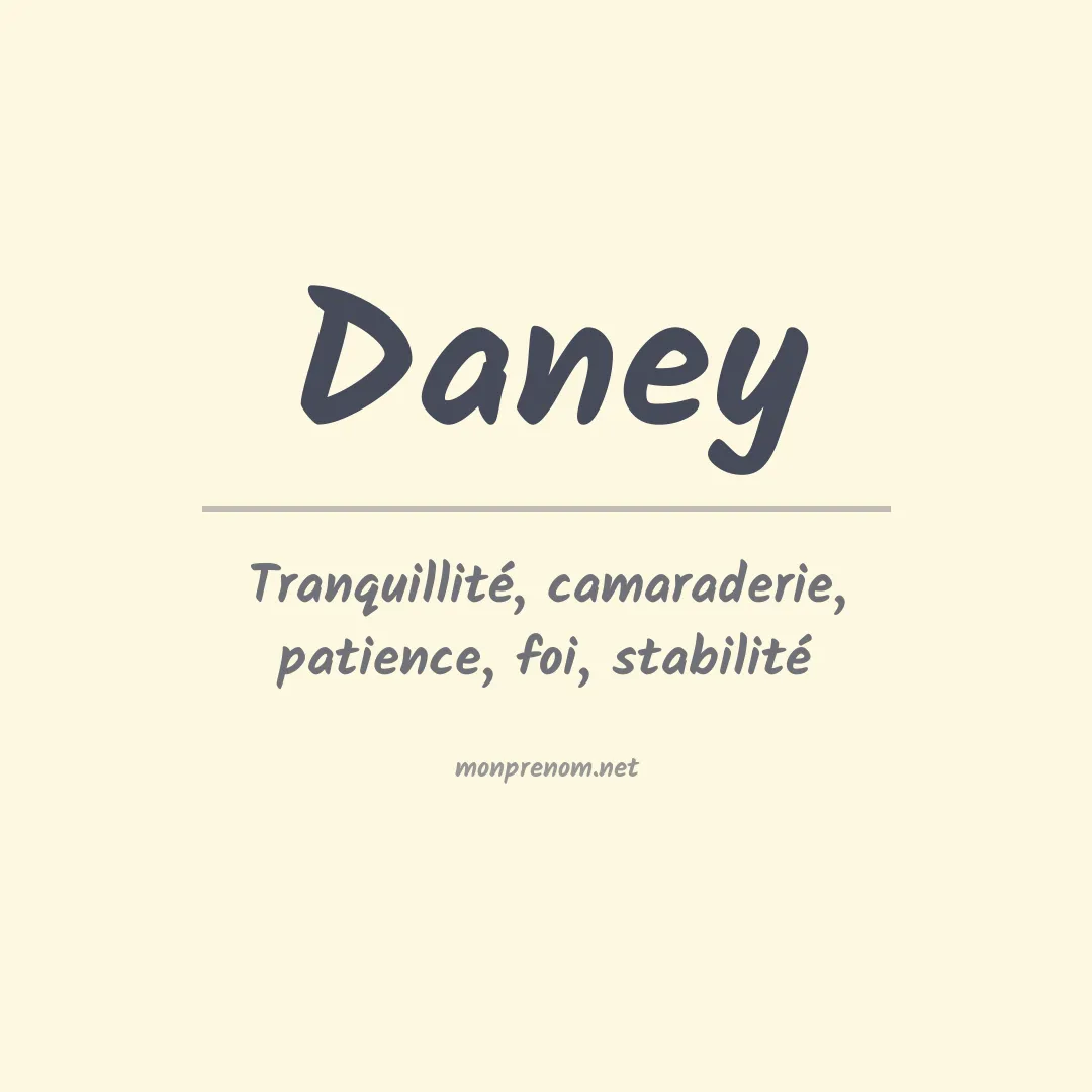 Prénom Daney