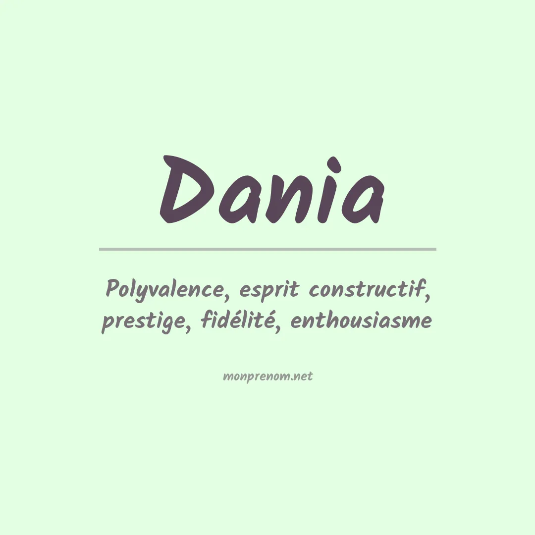 Prénom Dania