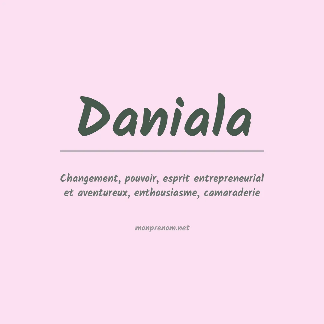 Prénom Daniala