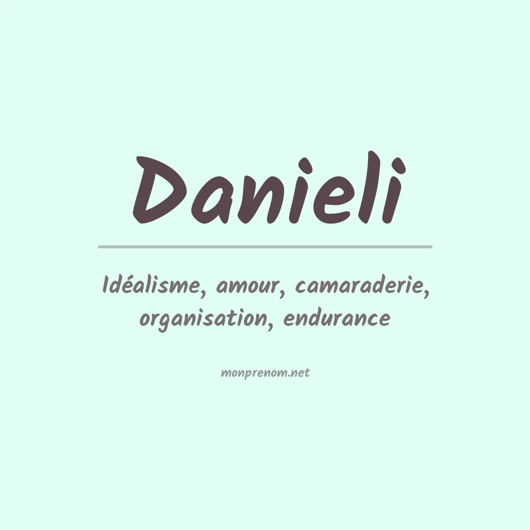 Prénom Danieli