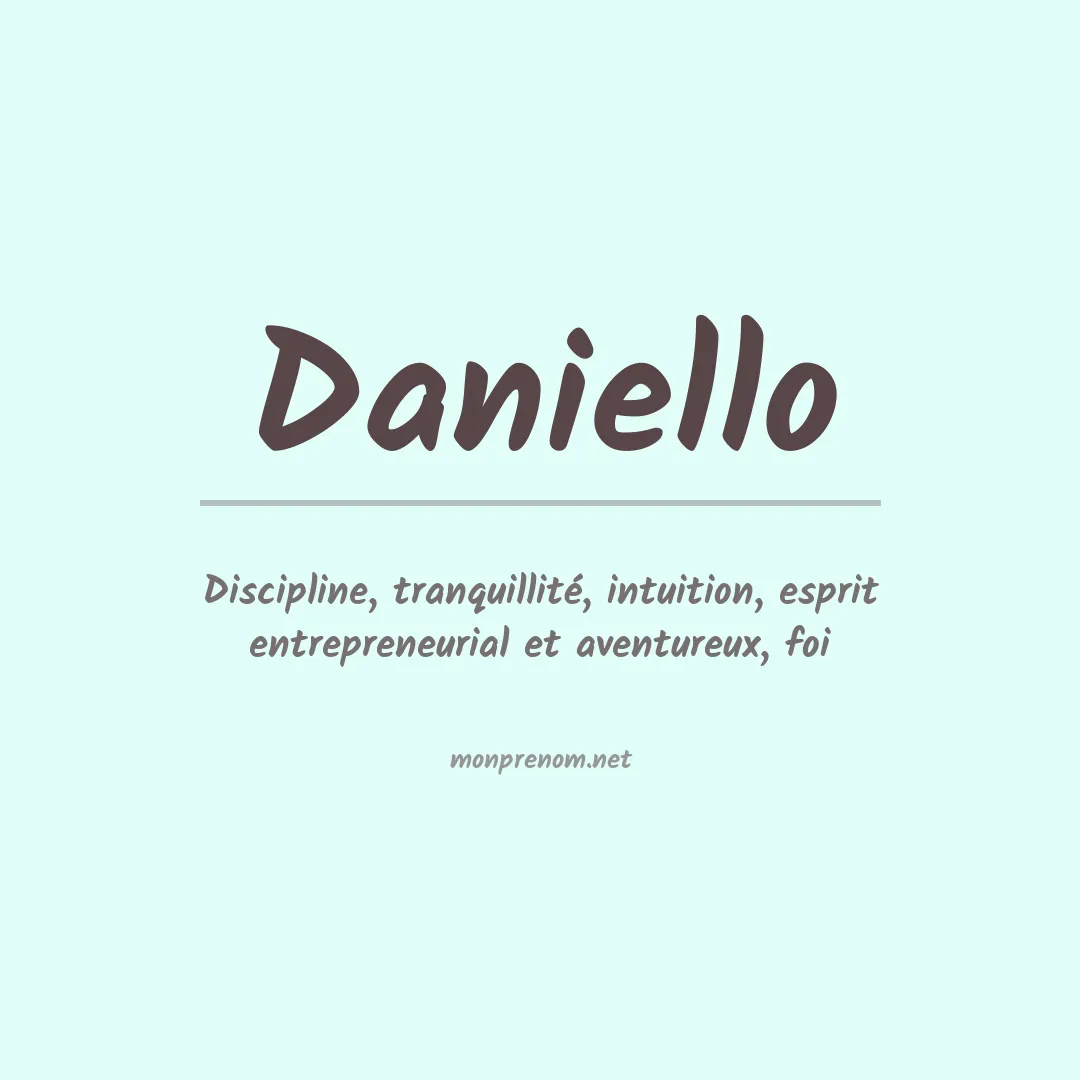 Signification du prénom Daniello