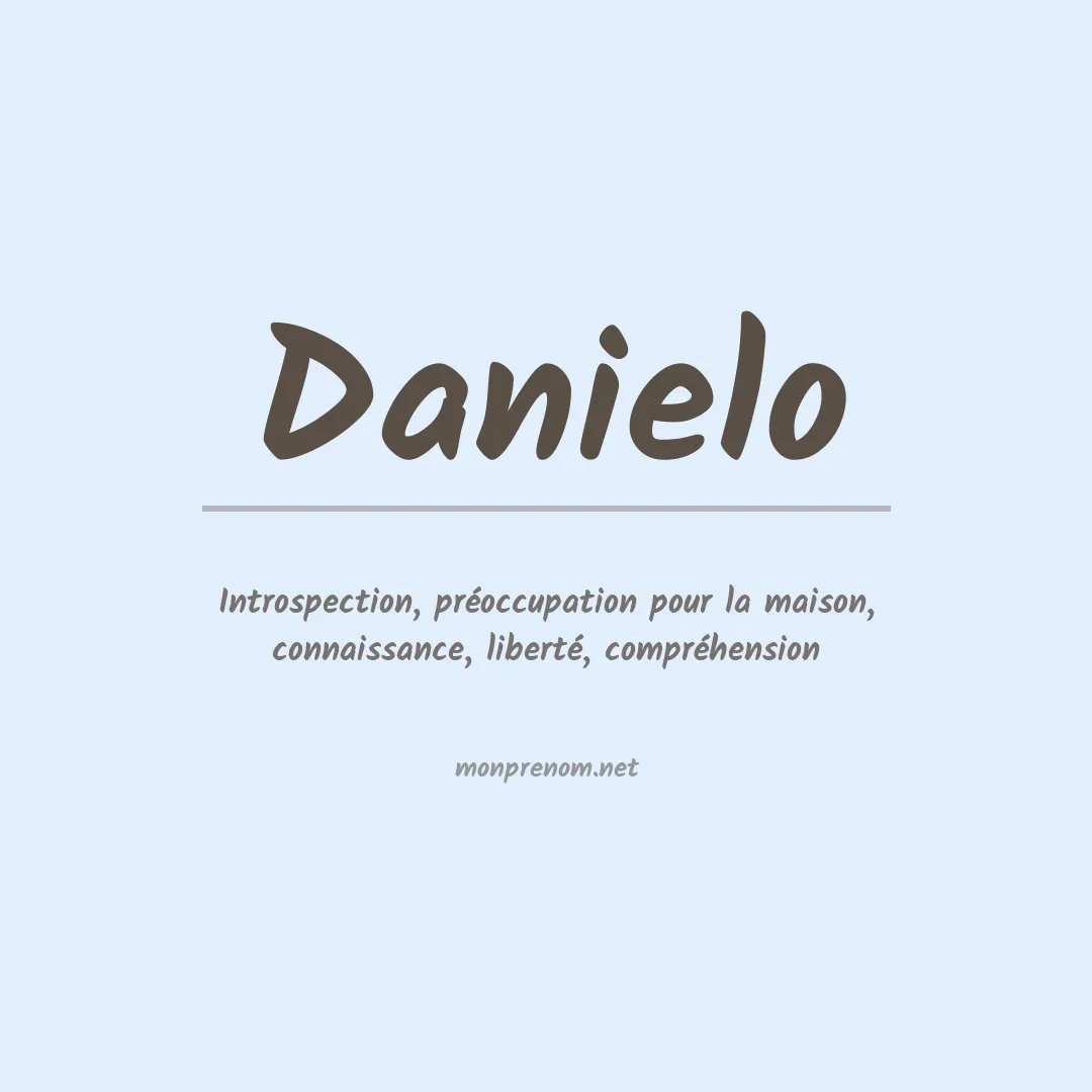 Prénom Danielo