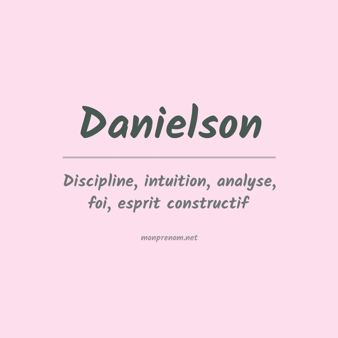 Prénom Danielson