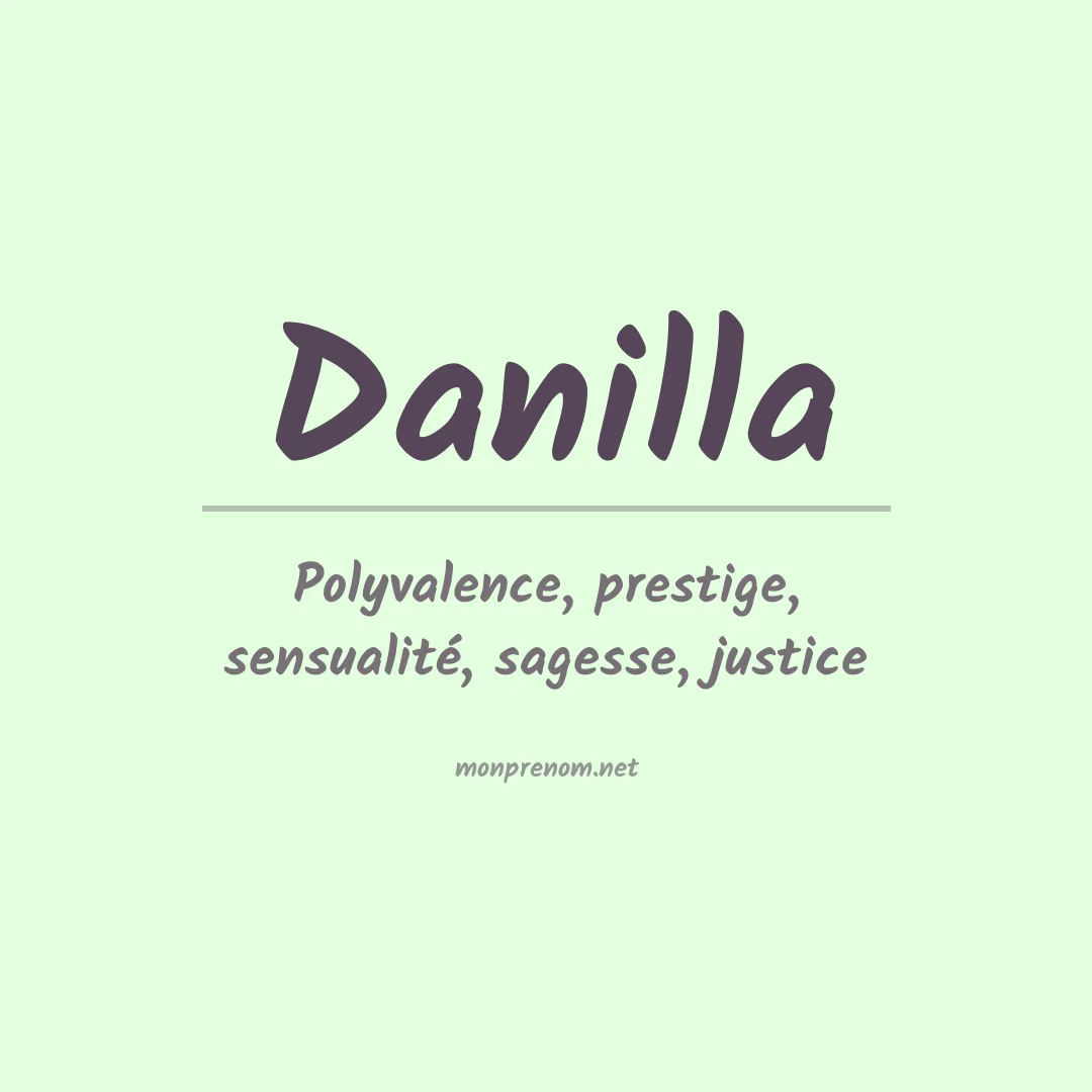 Prénom Danilla