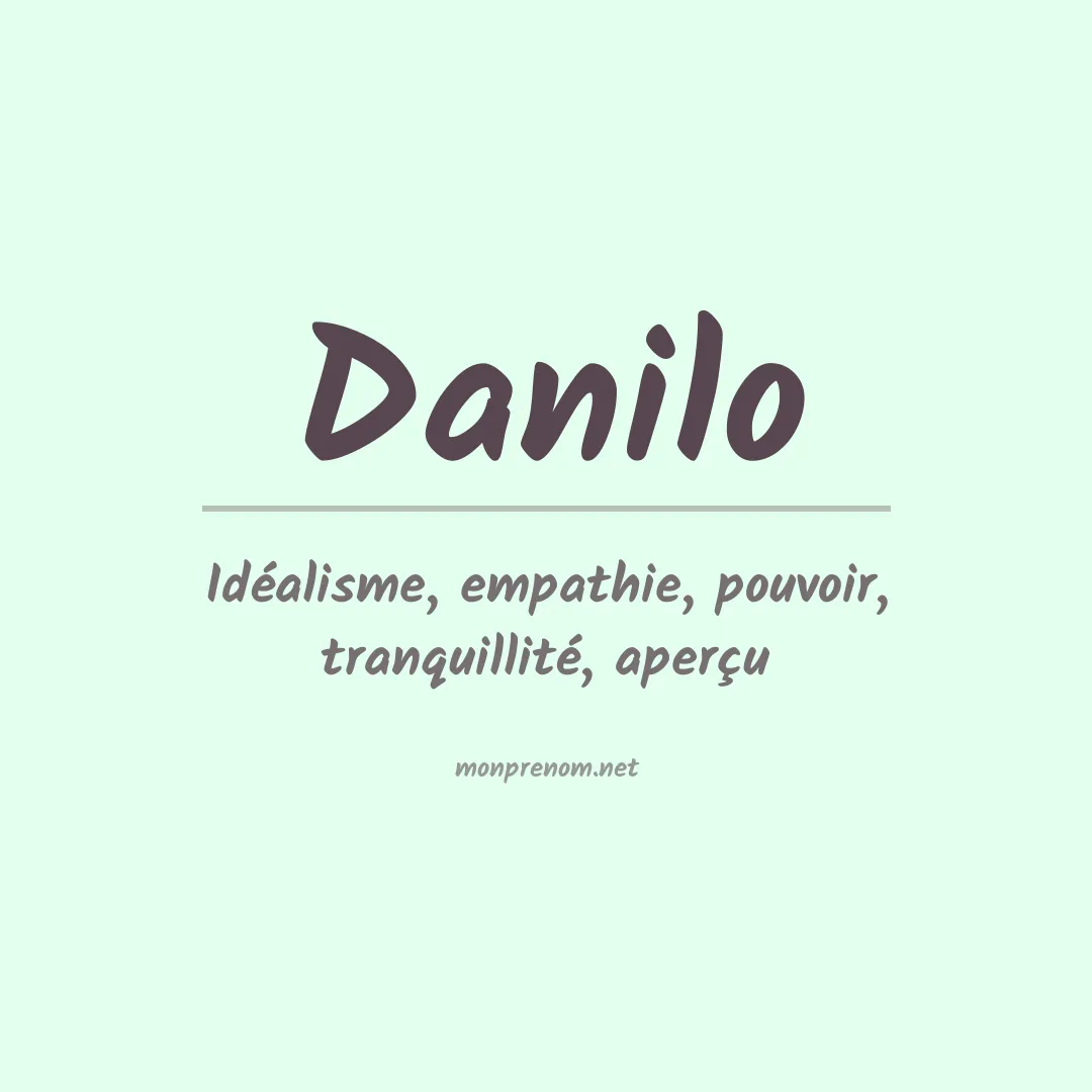 Prénom Danilo