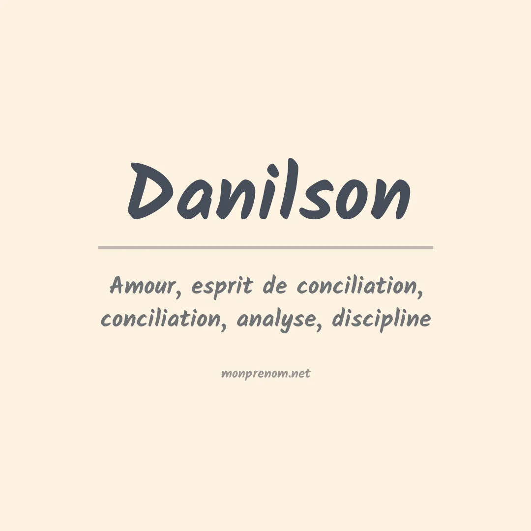 Prénom Danilson