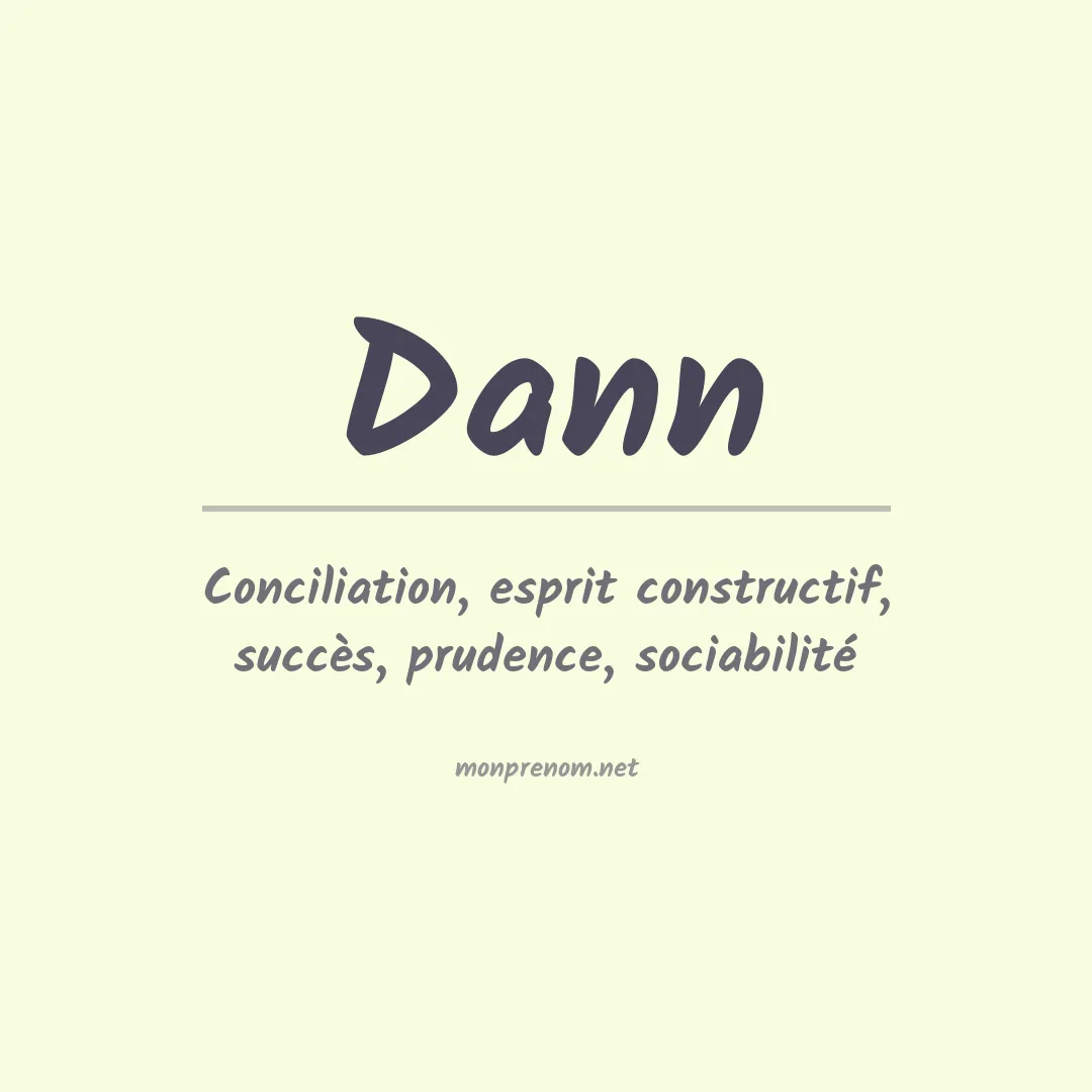 Prénom Dann