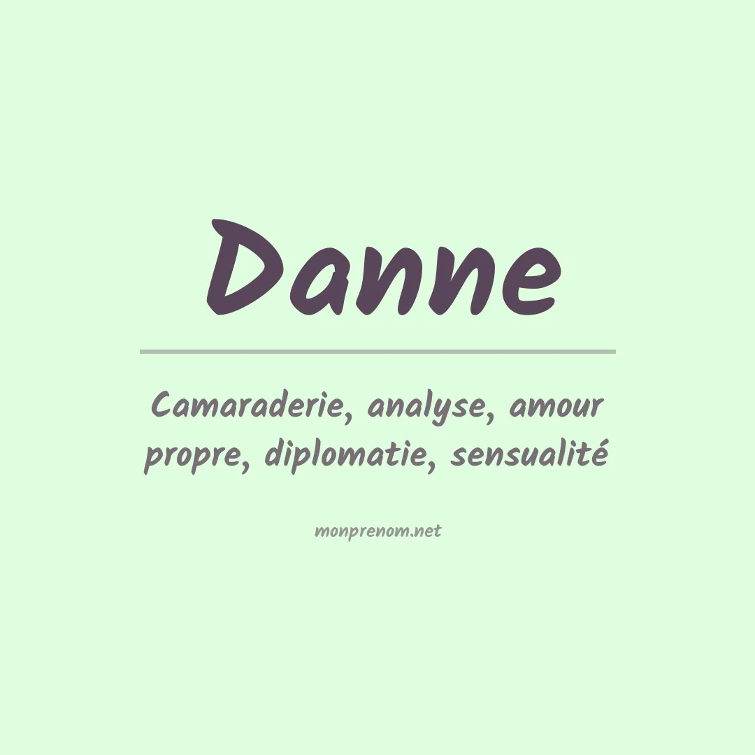 Prénom Danne