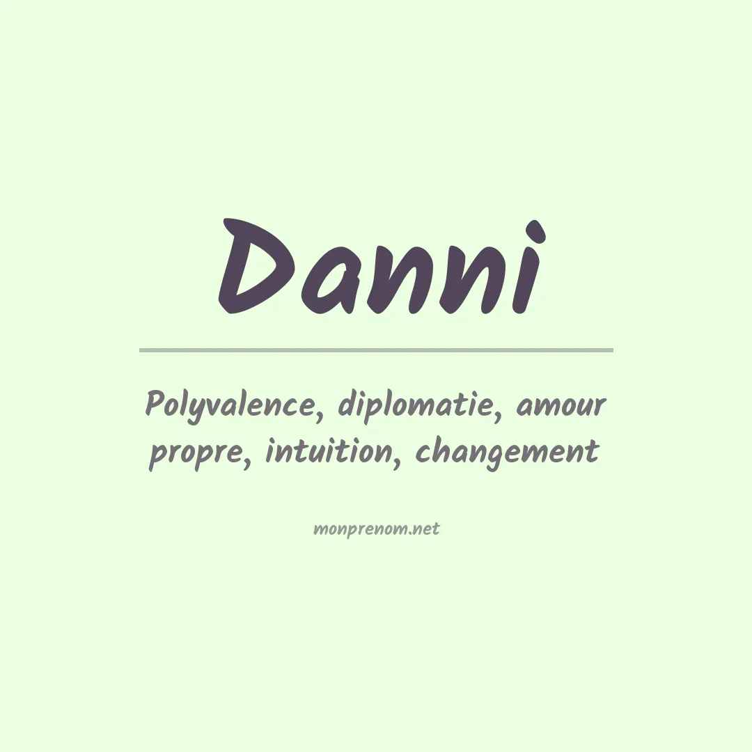 Prénom Danni