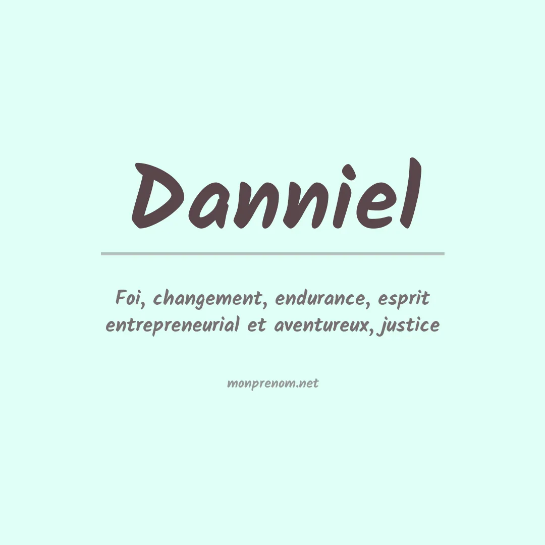 Prénom Danniel