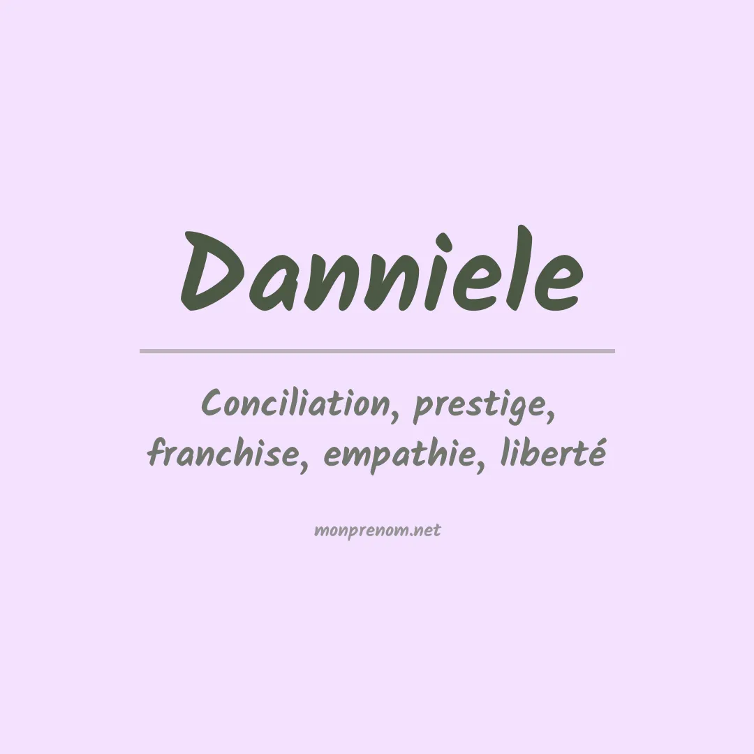 Prénom Danniele
