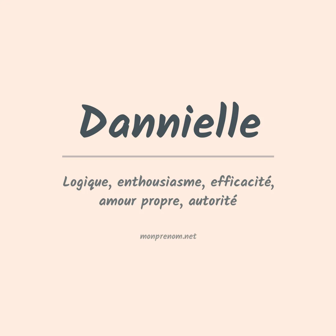 Prénom Dannielle