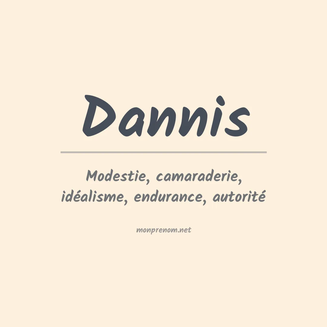 Signification du prénom Dannis