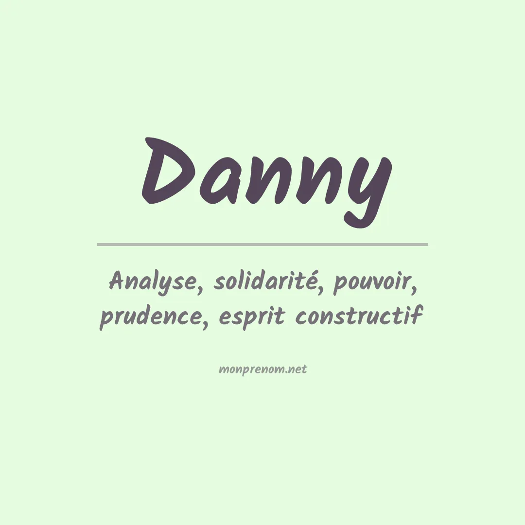 Prénom Danny